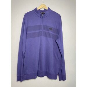Travis Mathew Sweater Mens XL Blue‎ Golf 1/4 Zip Pullover